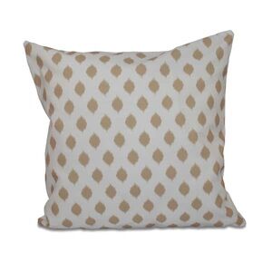 Geometric print Outdoor Pillow in Taupe